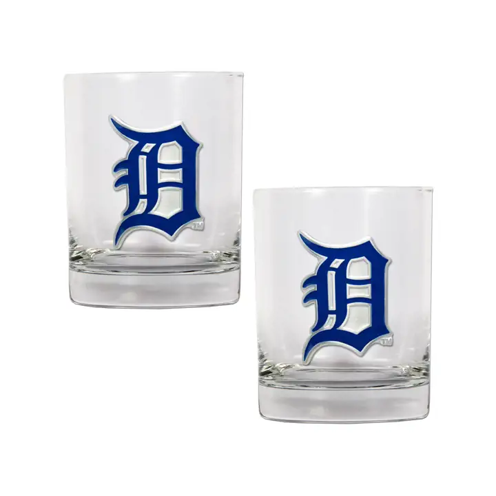 Detroit Tigers Lot de 2 verres à whisky 45 cl Ast