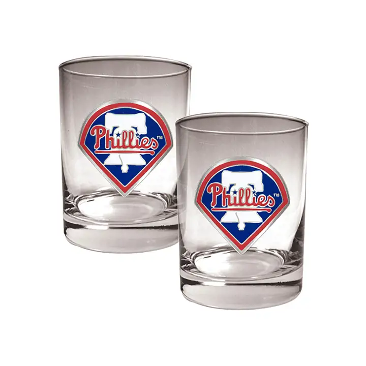 Philadelphia Phillies - Ensemble de 2 verres à whisky 44 cl Ast