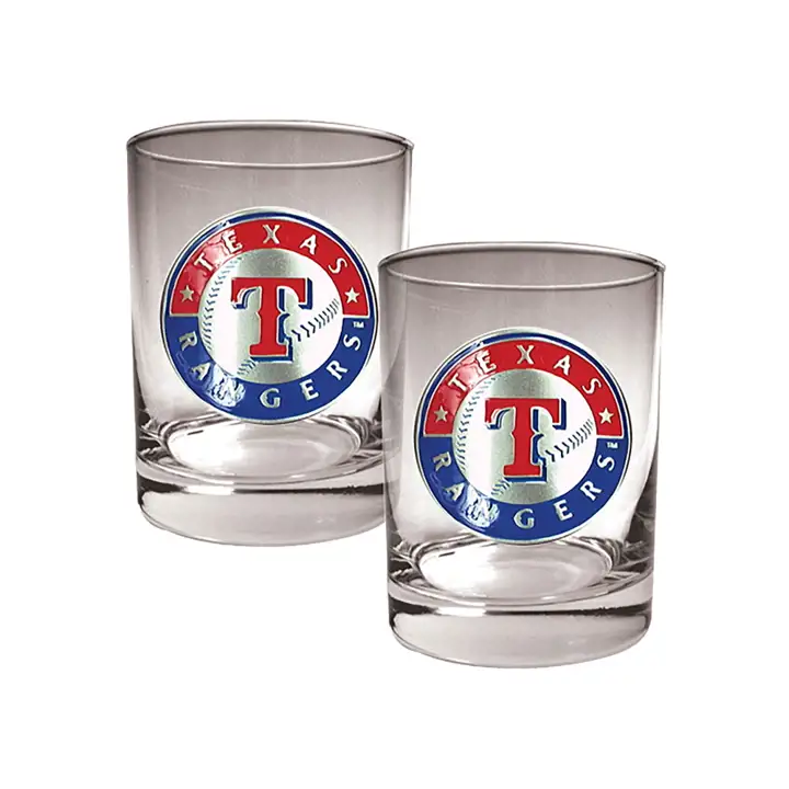 Lot de 2 verres à whisky Texas Rangers – 44 cl Ast