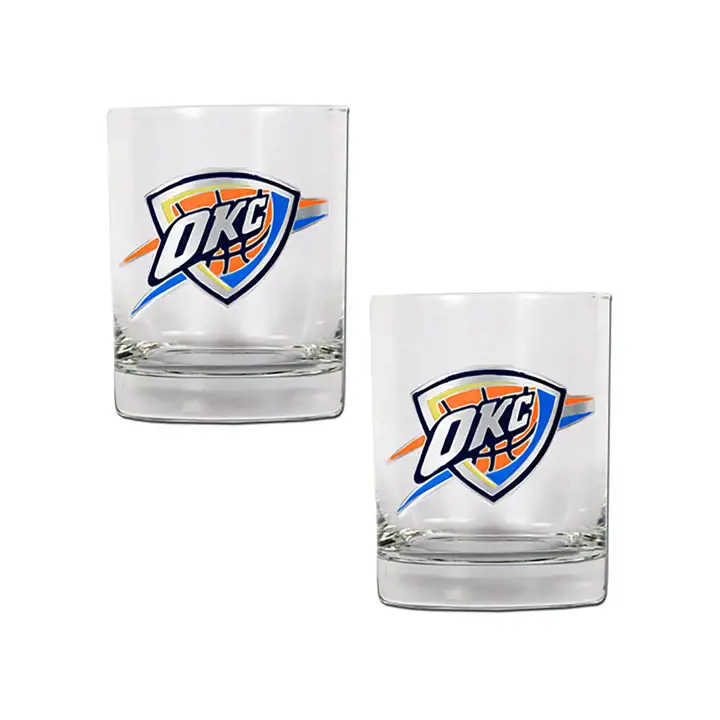 Ensemble de 2 verres à whisky Oklahoma City Thunder - 443 ml