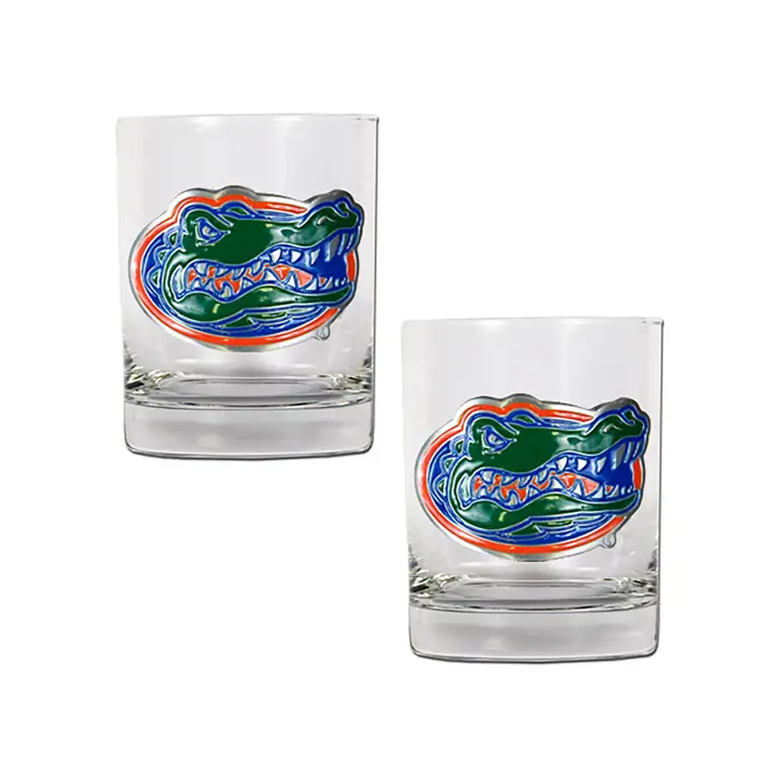 Ensemble de 2 verres à whisky Florida Gators – 44 cl