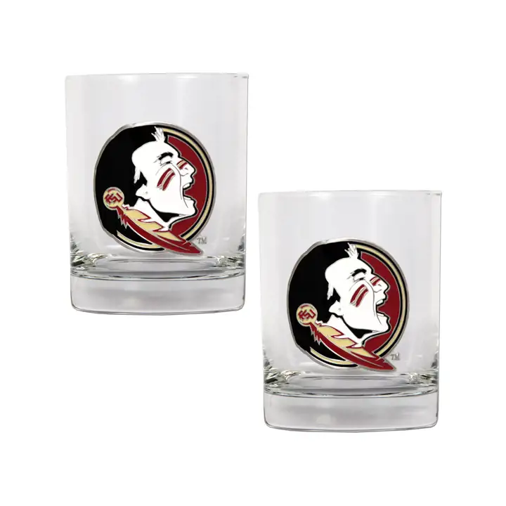 Floride State Seminoles - Ensemble de 2 verres à whisky de 44 cl Ast