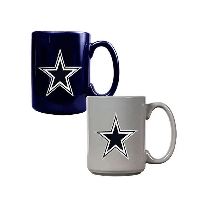 Ensemble de 2 tasses à café multicolores Dallas Cowboys