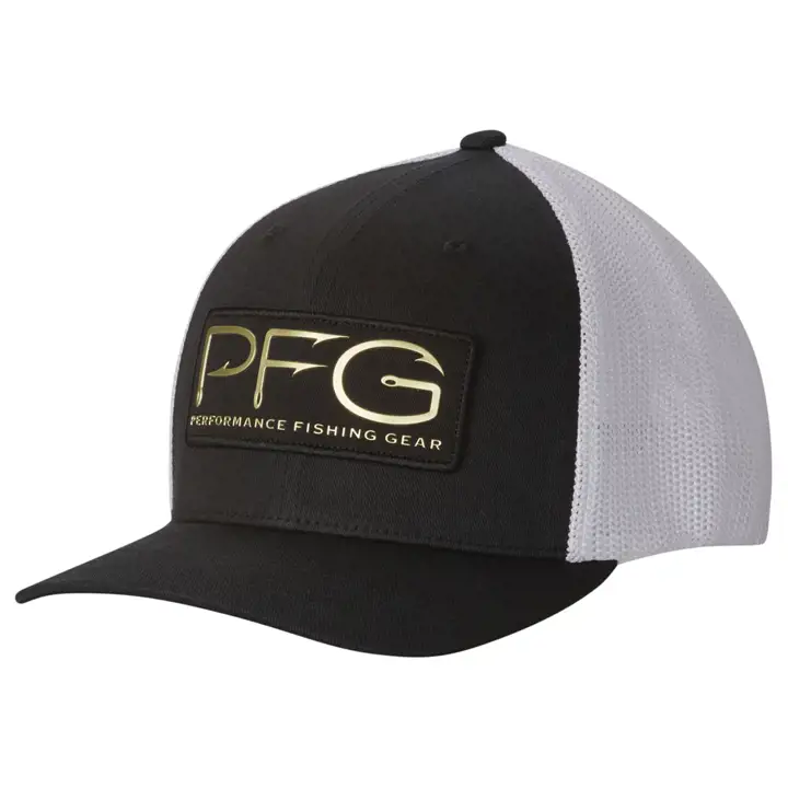 Columbia PFG JUNIOR MESH TRUCKER noir/blanc/or