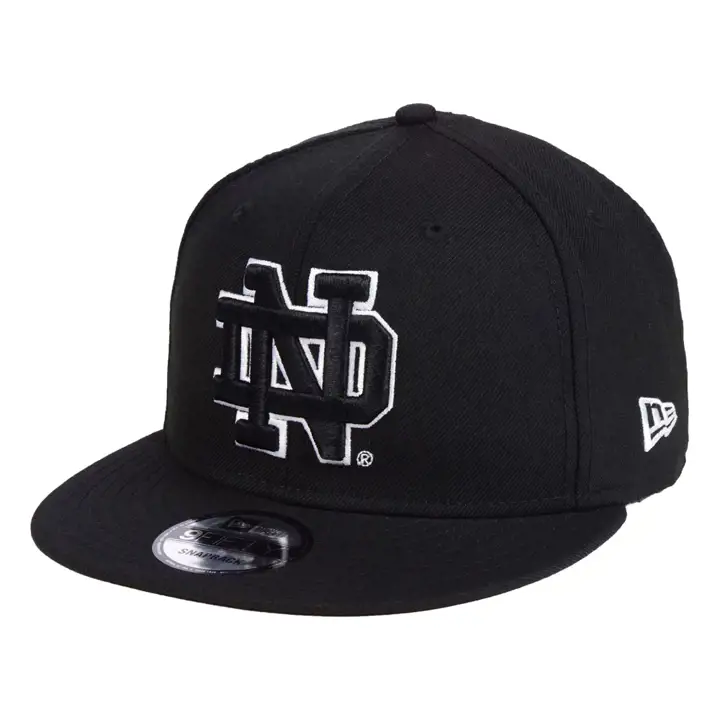 Notre Dame NCAA /Wht Fashion Snap  BLK