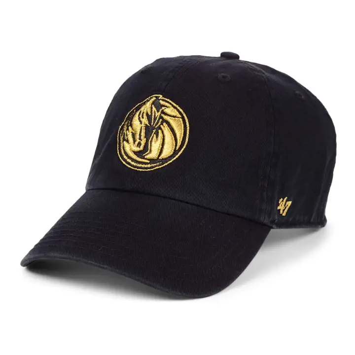 DALLAS MAVERICKS NBA '47 Met Gold Clean Up NOUAR/OR MÉTALLISÉ