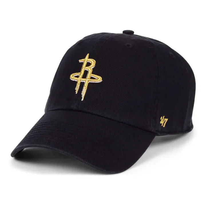 HOUSTON ROCKETS NBA '47 Met Gold Clean Up NOIR/OR MÉTALLISÉ