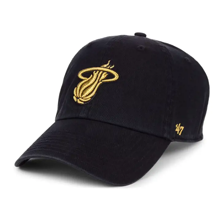 MIAMI HEAT NBA '47 Met Gold Clean Up   NOIR/OR MT