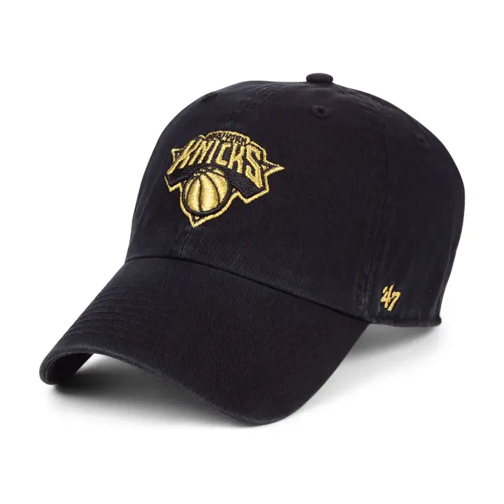 NEW YORK KNICKS NBA '47 Met Gold Clean Up BLK/MT GLD