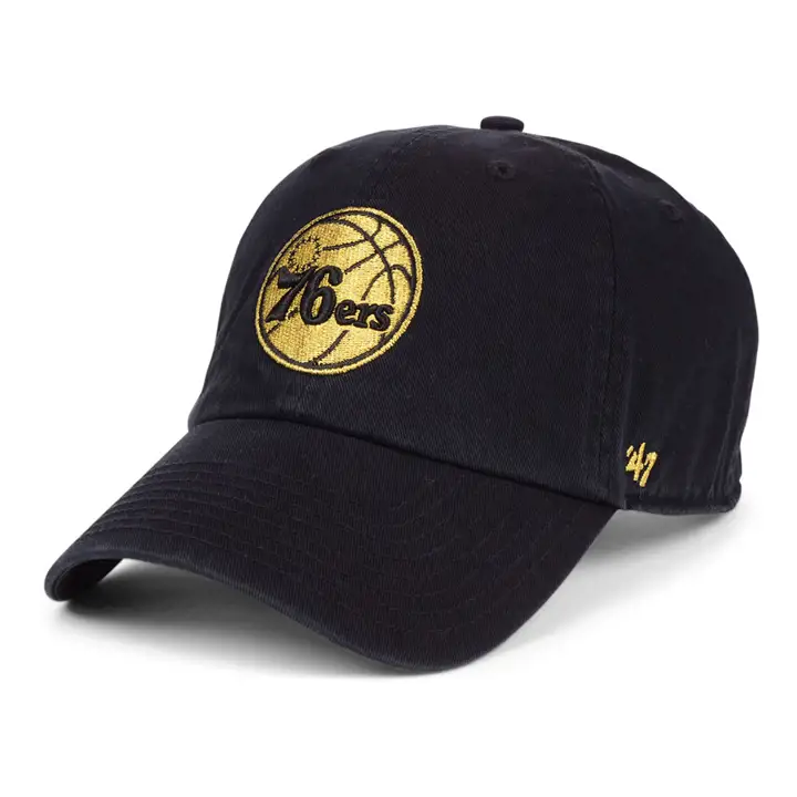 PHILADELPHIA 76ERS NBA '47 Met Gold Clean Up NOIR/OR MÉTALLISÉ