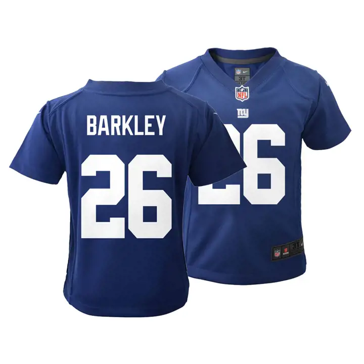 Maillot de match NFL enfant Saquon Barkley des Giants de New York rbl