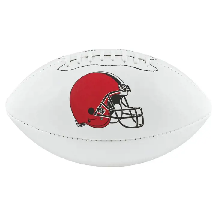 Ballon de football autographié BROWNS - NFL blc