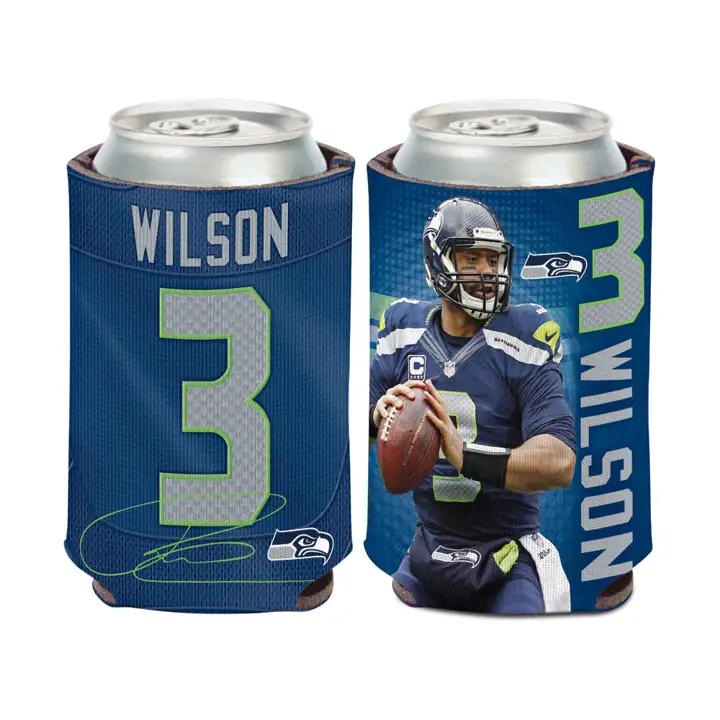 Seattle Seahawks Can Coozie Russell Wilson Ast