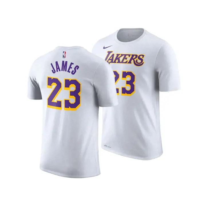 T-SHIRT LAKERS NBA ASSOCIATION JOUEUR LeBron James BLANC