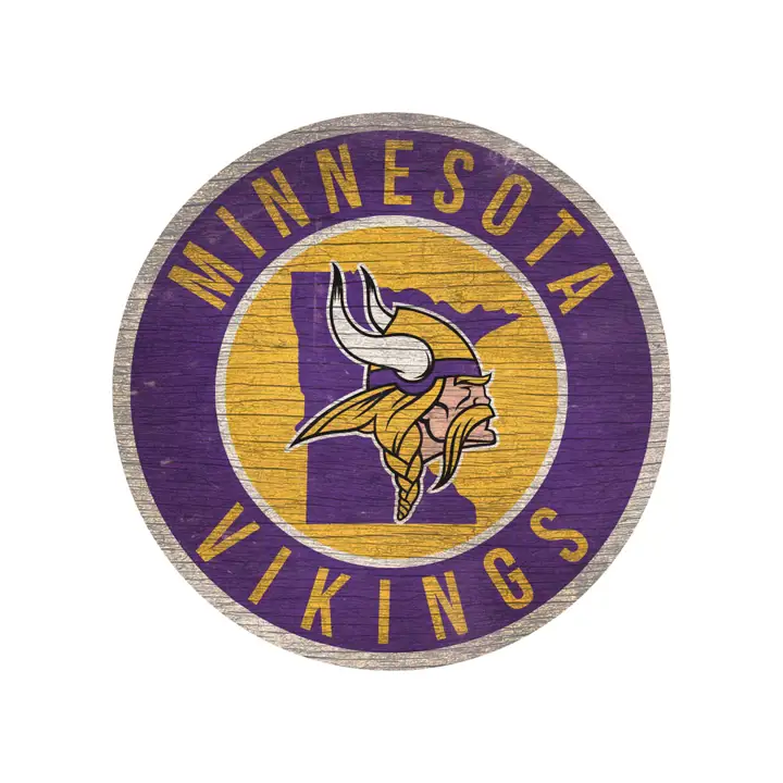 MINNESOTA VIKINGS Cercle de 30,5 cm avec panneau d'état