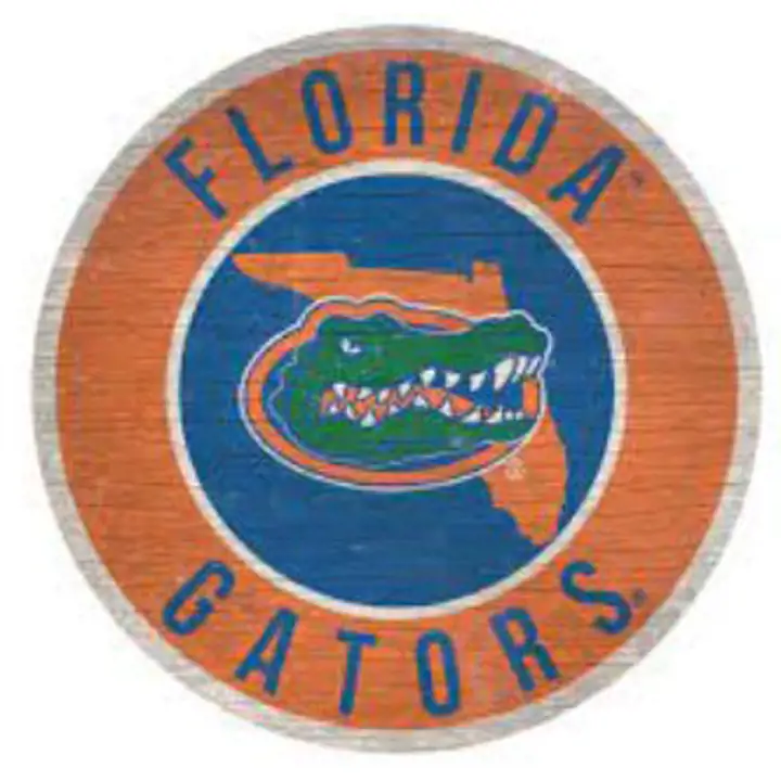 Panneau ast cercle 12 po Florida Gators avec l'état