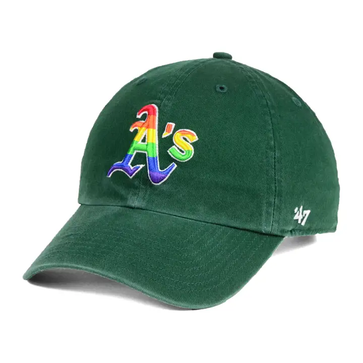 Oakland Athletics MLB Pride Clean Up Vert Foncé