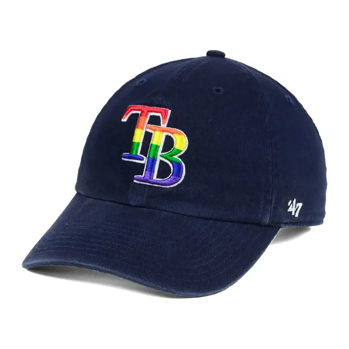 Tampa Bay Rays MLB Casquette de baseball « Pride Clean Up » BLEU MARINE