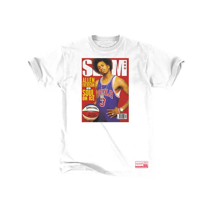 T-shirt SIXERS MN Slam Cover Allen Iverson blc