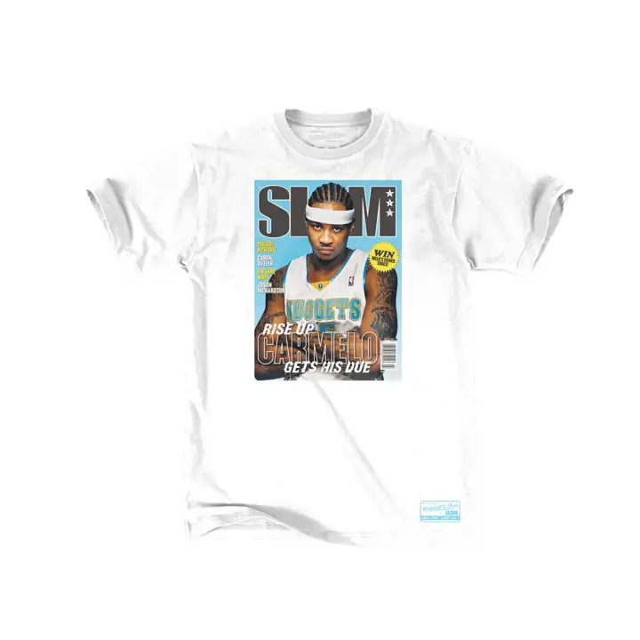 T-shirt NUGGETS MN Slam Cover Carmelo Anthony blc