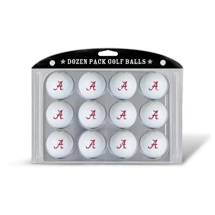 Ballons de golf Alabama Crimson Tide, paquet de 12