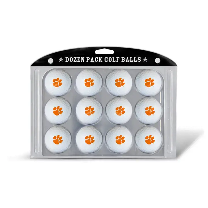 Balles de golf Clemson Tigers, paquet de 12 Ast
