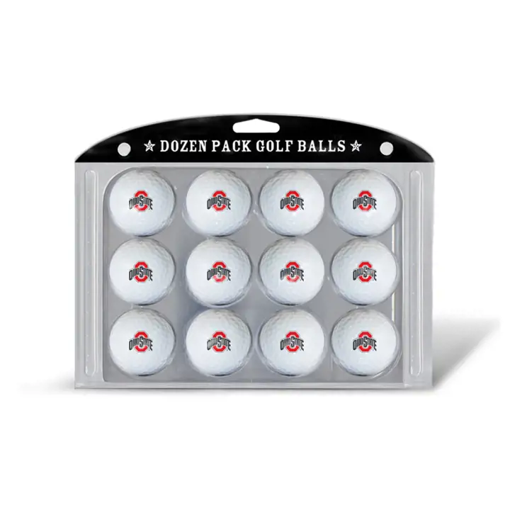 Balles de golf Ohio State Buckeyes, paquet de 12 Ast