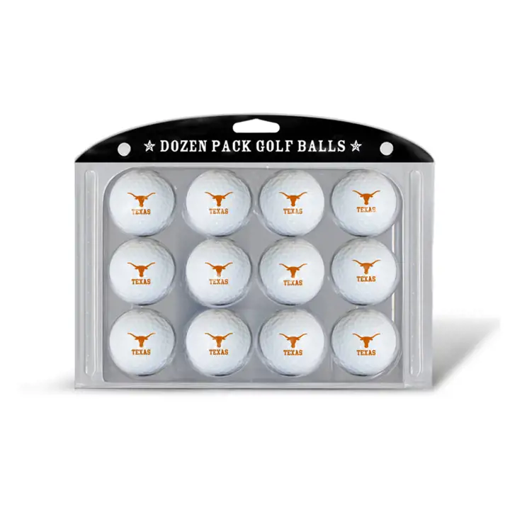 Balles de golf Texas Longhorns, paquet de 12