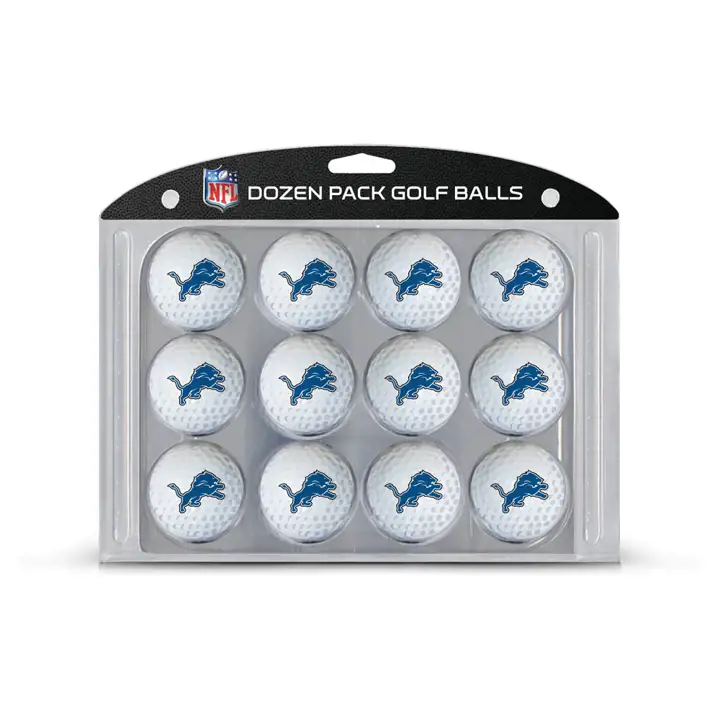Ballons de golf Detroit Lions, pack de 12