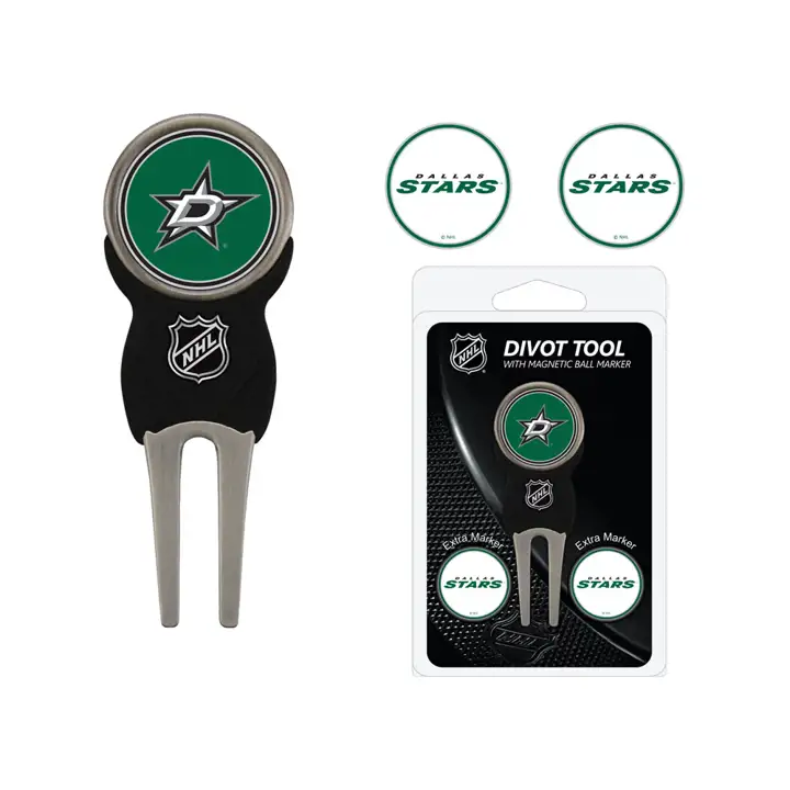 Kit outil de relèvement des Dallas Stars avec 3 marqueurs de balle de golf