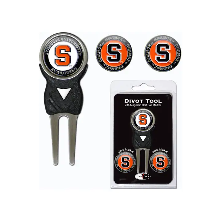 Syracuse Orangemen Outil de réparation avec 3 marqueurs de balle de golf
