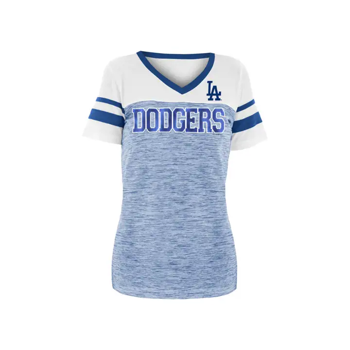 DODGERS MLB T-shirt Femme à Paillettes Chiné 19 bleu/blanc