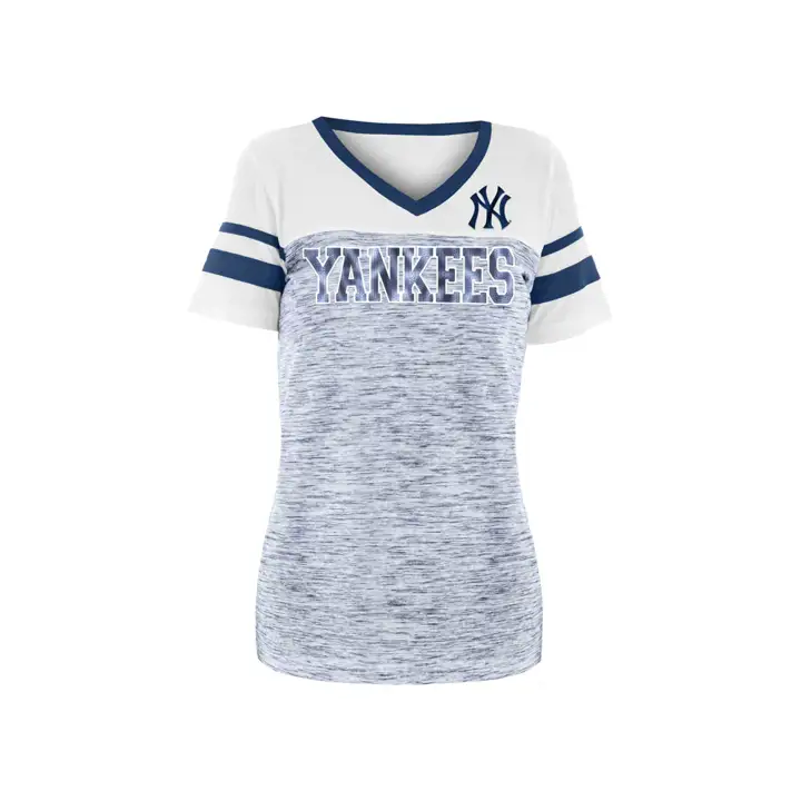 New York Yankees MLB T-shirt pour femme à sequins Space Dye 19 NA