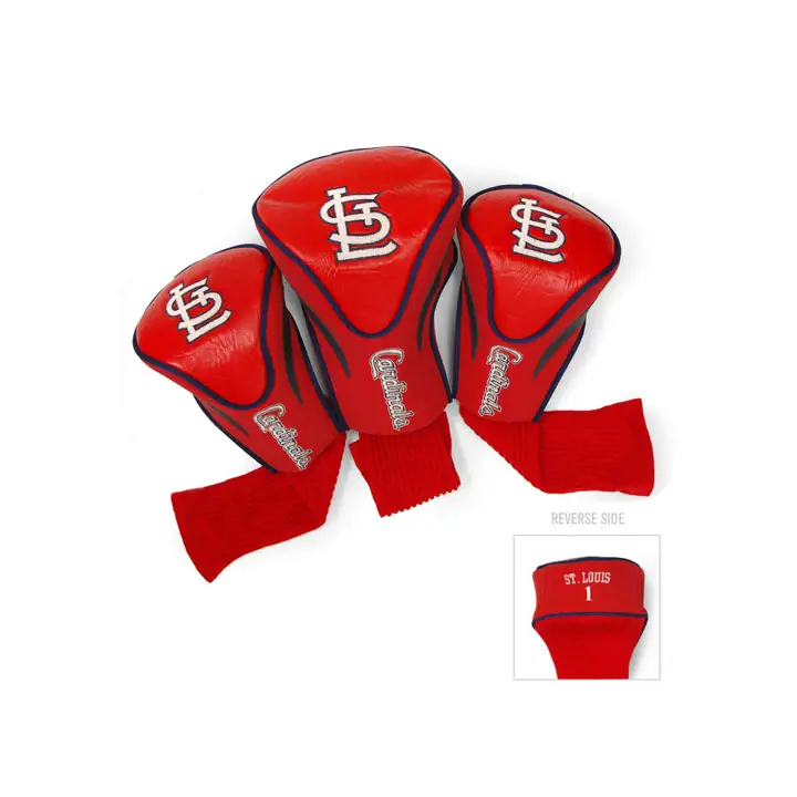 St. Louis Cardinals 3 Pack Contour Head Covers Ast