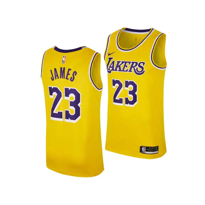 MAILLOT SWINGMAN ICON NBA LAKERS LeBron James jaune