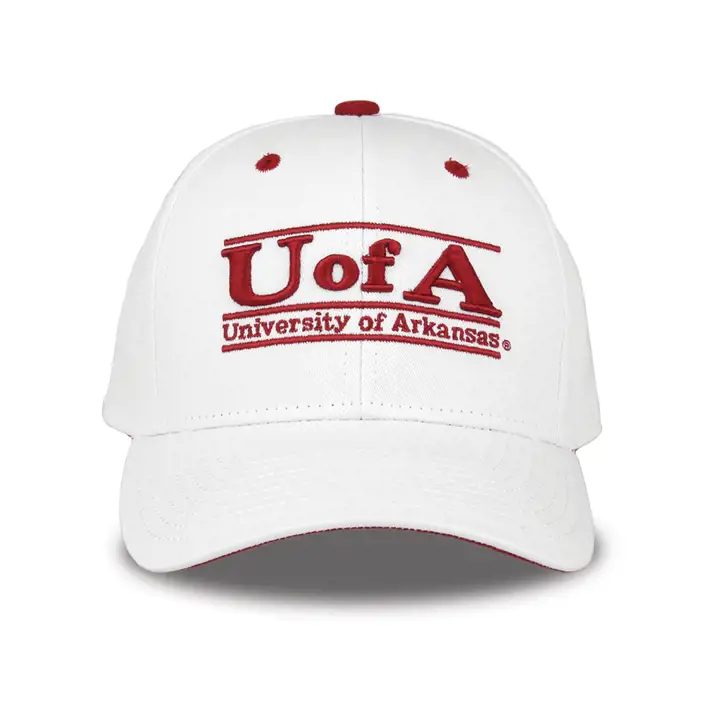 Arkansas Razorbacks NCAA Classic 3 Bar BLANC/rouge