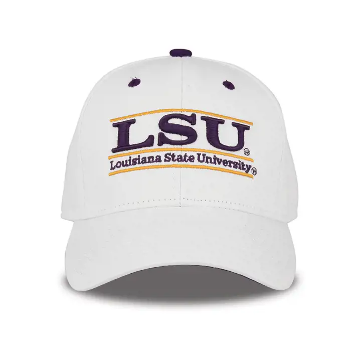 L.S.U. NCAA Classic 3 Bar BLANC/pur
