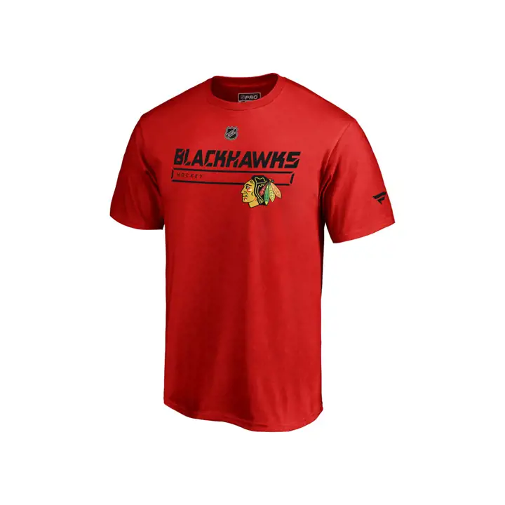 T-shirt Chicago Blackhawks NHL Rinkside Prime ROUGE