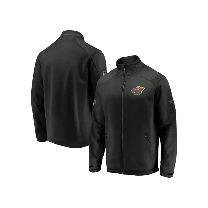Veste authentique Pro de la LNH Minnesota Wild Rinkside NOIR/VERT