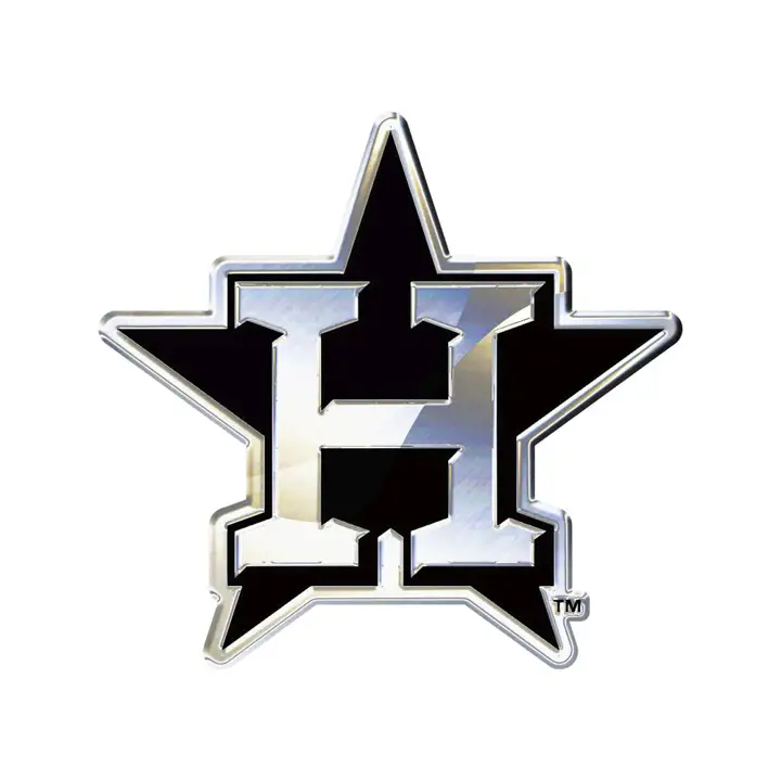 HOUSTON ASTROS Emblème de voiture en métal ARG/noir