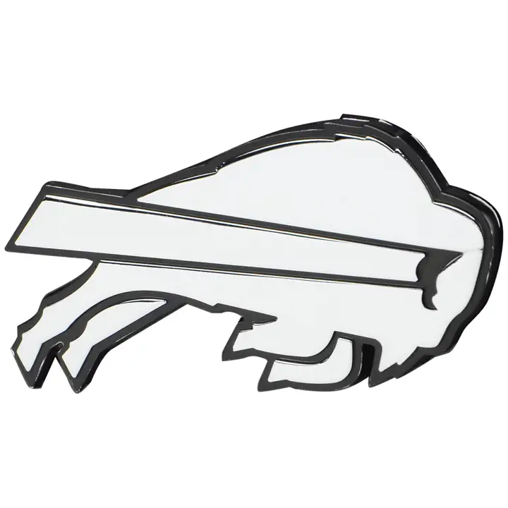 BUFFALO BILLS Emblème de voiture en métal ARGENT