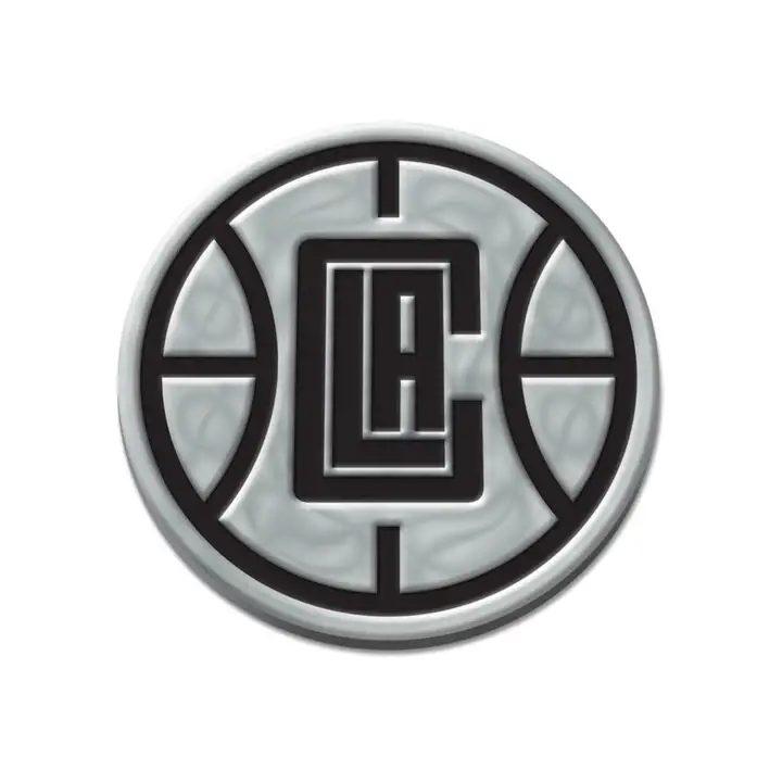 Emblème automobile en métal Los Angeles Clippers SILV