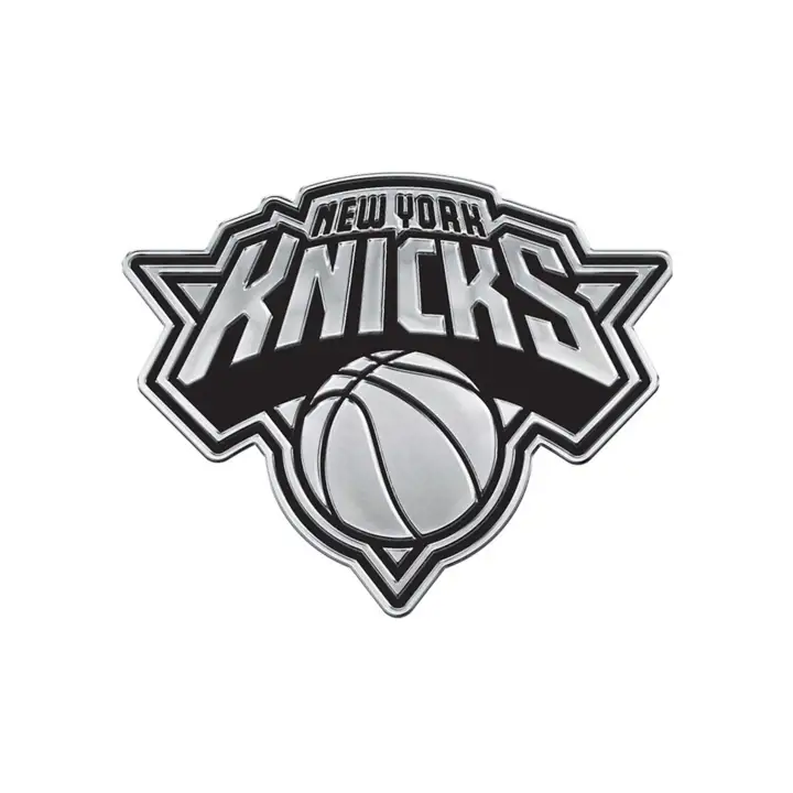 Emblème de voiture métallique New York Knicks ARGENT