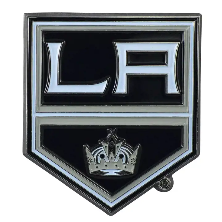 Emblème automobile en métal Los Angeles Kings SILV