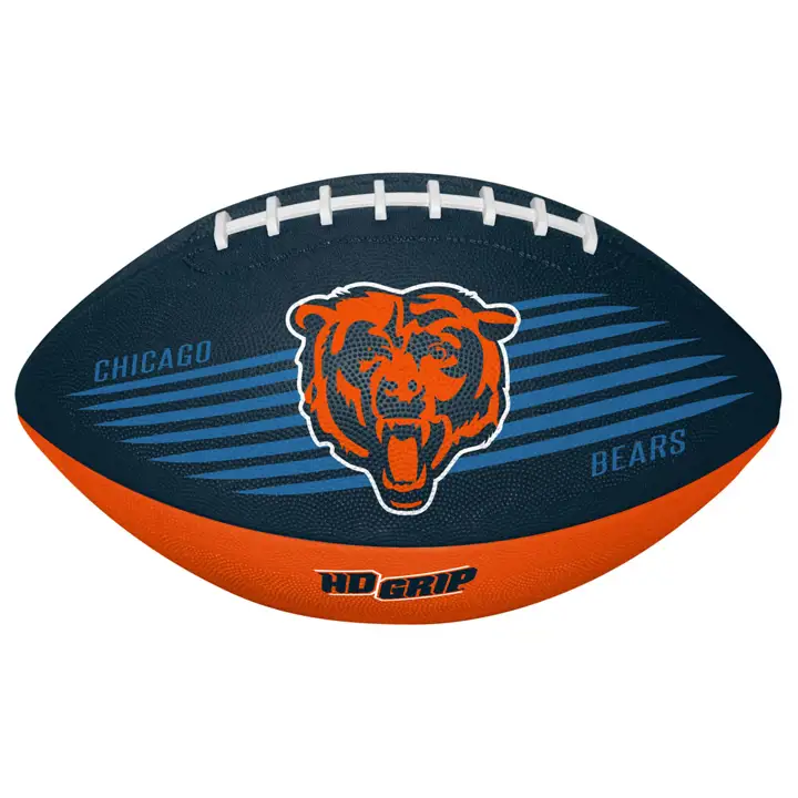 Gant de football américain Chicago Bears Grip Tek Youth - orange/bleu marine