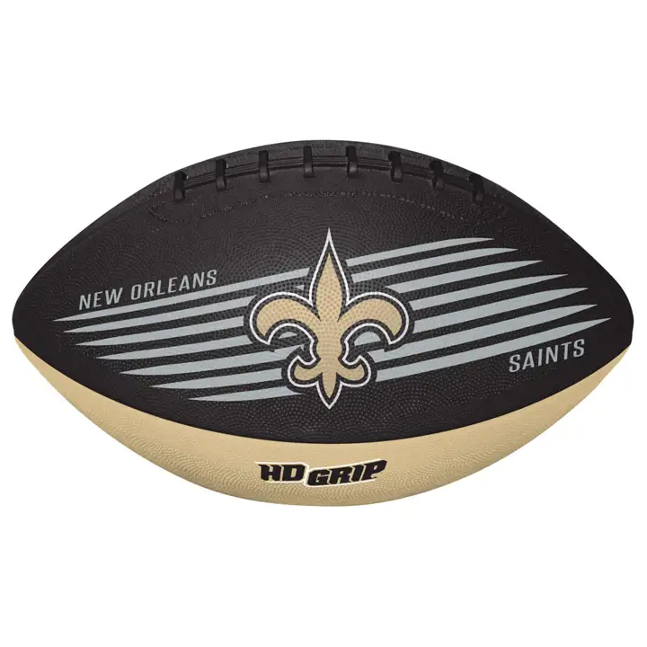 Ballon de football américain New Orleans Saints Grip Tek pour jeune