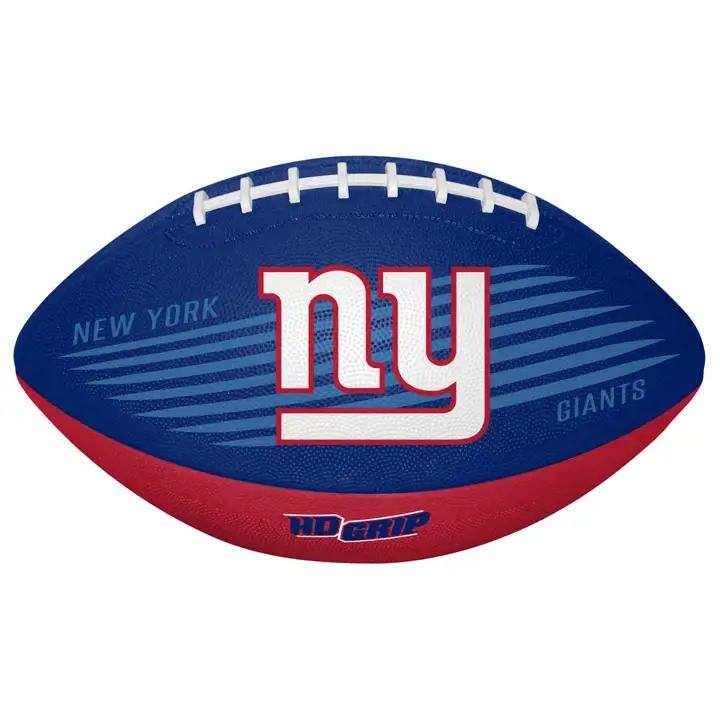 New York Giants Grip Tek Ballon de football américain enfant bleu/rouge