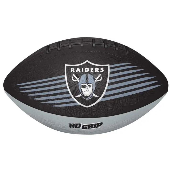 Gant de football américain LV Raiders Grip Tek Junior noir/argent