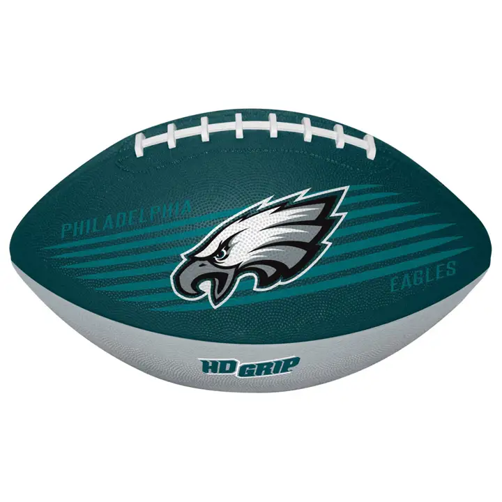 Philadelphia Eagles Grip Tek ballon de football américain pour jeunes gris/vert foncé
