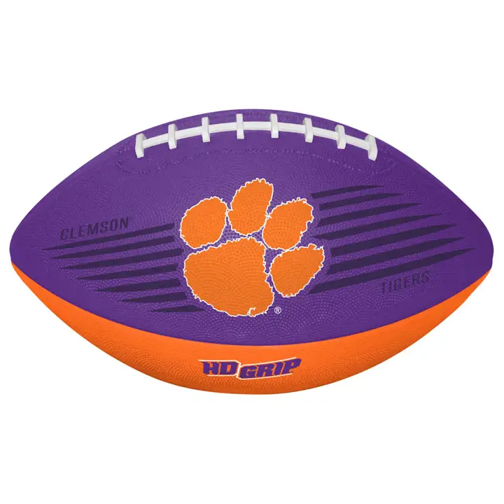 Ballon de football américain Clemson Tigers Grip Tek Youth  pur/org